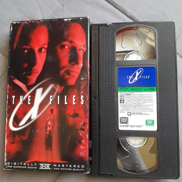 The X-Files Movie VHS 1998 THX Hollywood Video Rental Horror Scifi X Files - Picture 8 of 8